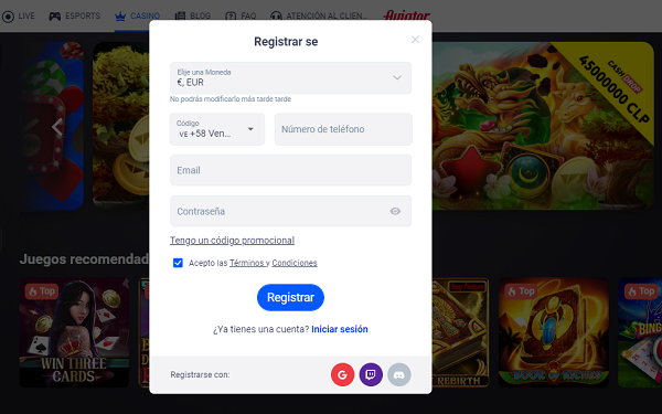 Cómo registrarse en Cyberbet Cómo registrarse en Cyberbet