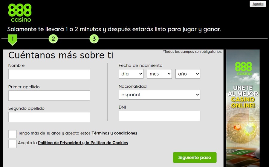 888casino proceso de registro 888casino proceso de registro