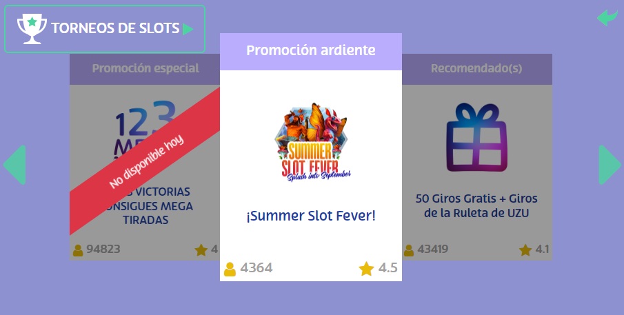 Promociones de Playuzu Torneos Slots Promociones de Playuzu Torneos Slots